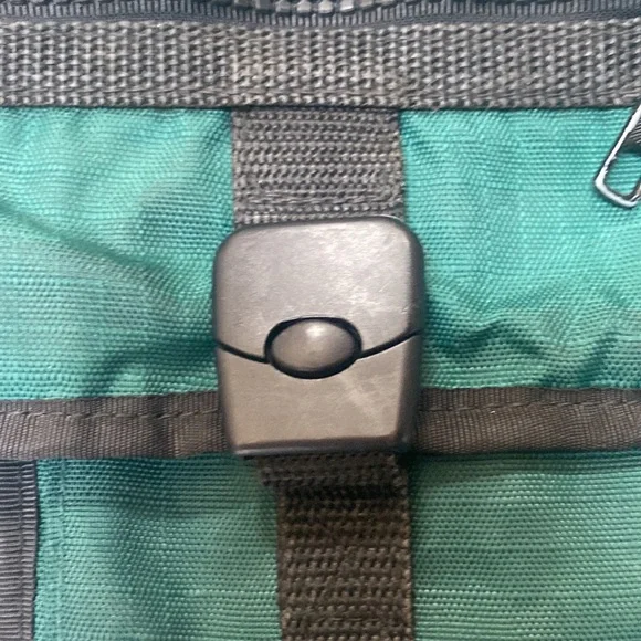 Eddie Bauer Forest Green and Black Mini Bag-crossover - Picture 4 of 8